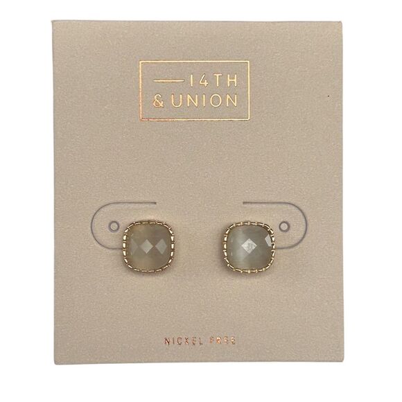 14th & Union Nickel-Free Standard Stud Earrings in Gold - OS - Picture 2 of 4